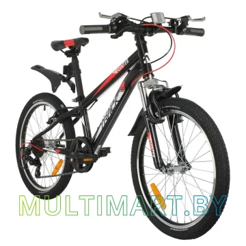 Детский велосипед Novatrack Pointer 20SH6V.POINTER.BK9 (черный/красный, 2019) картинка 2